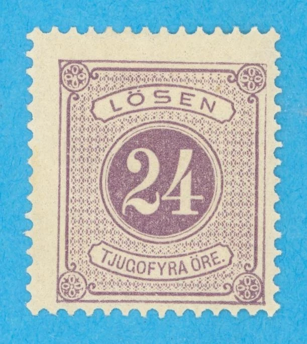 瑞典 J18a 邮票 DUE 完好非常轻薄 * 没有错误非常好! -SBD — 第 1/1 张图片