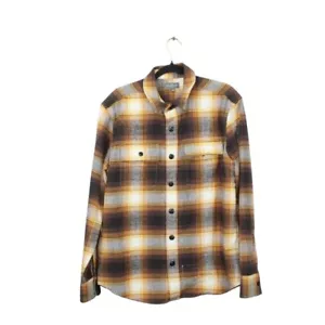 LL Bean Men's Signature 1933 Chamois Cloth Shirt Slim Fit Pattern Golden Cider L - Picture 1 of 12