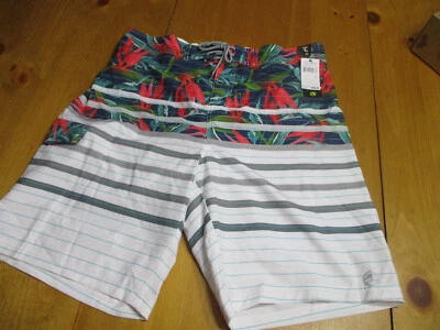New Ocean Current Men's Board Shorts Swim Trunks Stretch Tropical Black Size Lg - Image 1 of 4