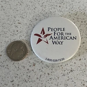 People For The American Way Political Group Pinback Button #45655 - Picture 1 of 2