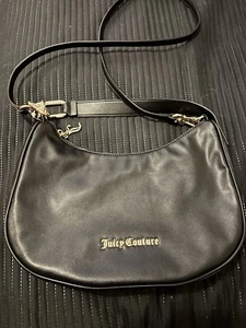 Juicy Couture Black Cross Body Bag Fashion Signature Brand Details Bag RRP 165 - Picture 1 of 17