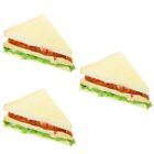 Set of 3 Lebensmittelspielzeug Fr Die Kche Simulations-Sandwich Schmcken