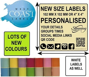 Consultants Personalised Large Labels 10 cm by 10 cm 4" x 4" NEW - Picture 1 of 21