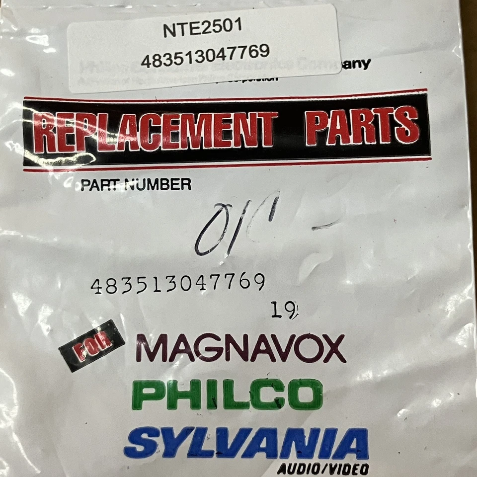 Phillips Consumer Electronics Magnavox Philco Sylvania NTE2501 483513047769 1 pieza Foto 1 de 2