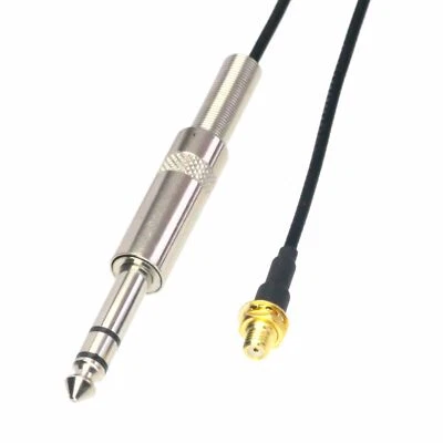 6.35mm 1/4" to microdot jack cable for Wireless Audio Mic Transmitter Receiver - Image 1 of 4