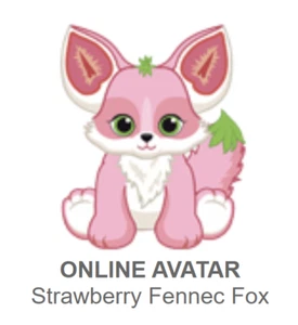 Webkinz Classic Strawberry Fennec Fox *Solo código* (~mensaje~) - Imagen 1 de 3