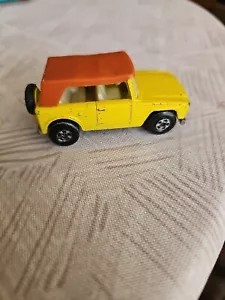 Vintage Matchbox Car 1969 Superfast Lesney England #18 Yellow Field Car Jeep - Picture 1 of 8