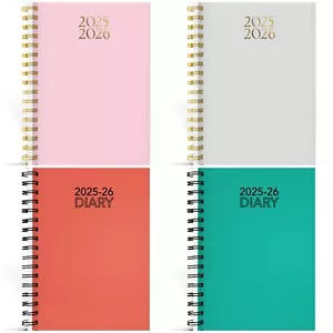 2025-2026 A5 Diario Accademico Rigido Spirale Settimana da Visualizzare Diario Studente MART - Foto 1 di 13