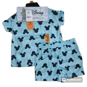 Disney Youth Girls 2 Piece PJ Set Short Sleeve Top and Shorts - Picture 1 of 9