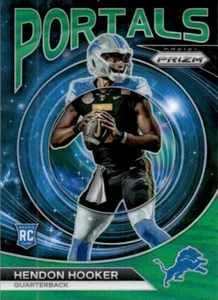 Hendon Hooker 2023 Panini Prizm Portals #PO-02 Green Prizm Detroit Lions - Picture 1 of 2