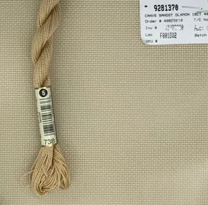 18 count Mono Deluxe Sandstone canvas by Zweigart counted canvaswork needlework - Picture 1 of 1
