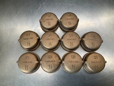 (10) Merit Brass 116-24 Pipe Cap, 1-1/2 in Nominal, FNPT End Style 125 lb, Brass - Image 1 of 3