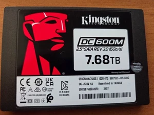 KINGSTON SSD ENTERPRISE DC600M 7,68TB 2.5 SATA 8TB - Afbeelding 1 van 2