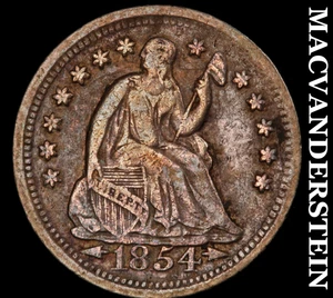 1854-O Seated Liberty Half Dime - Scarce  Better Date  No Reserve  #G45 - Picture 1 of 2