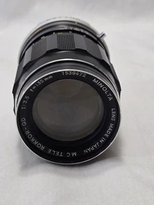 Minolta MC Tele Rokkor-QD 135mm f/3.5 Telephoto MF Lens - Picture 1 of 14