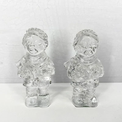 Juego de 2 mini villancicos de cristal vintage Marquis by Waterford cariño navideño Foto 1 de 3