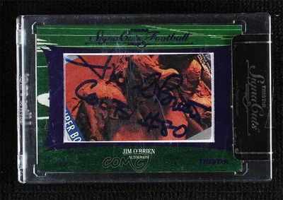 2012 TRISTAR SignaCuts Cut Signatures Purple 1/1 Jim O'Brien Auto 3c7 - Image 1 of 3