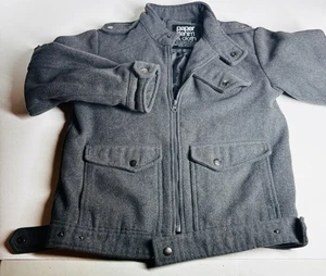 Kinder "Paper Denim & Cloth" Motorrad Stil weiche Wolle Flanell Jacke Gr. 10-12 - Bild 1 von 6