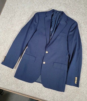 J. Crew Blazer Size 36R Navy Blue Thompson University Wool Blend Jacket Business - Image 1 of 4