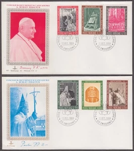 VATICAN SC 439-44.8 SET 2 FDC - ABSCHLUSS des Zweiten Vatikanischen Konzils Ökumenisches Konzil - Bild 1 von 1