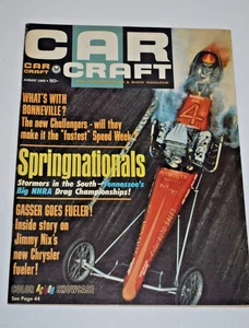 Vintage August 1965 Car Craft Magazine - Frantic Four Dragster Cover - Bild 1 von 3