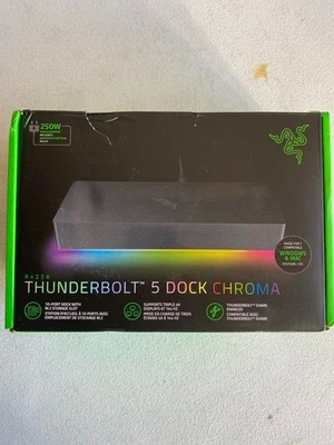 Razer Thunderbolt 5 Dock Chroma: 10 Ports w/M.2 Storage Slot - Triple 4K Display - Image 1 of 4