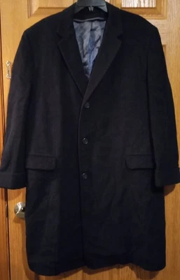 ABRIGO DE GUISANTE DE LANA NEGRO DAROFF ROTHSCHILD BOTÁNICA 500 BOTÁNICA DE COLECCIÓN AÑOS 30 para hombre talla 50  Foto 1 de 4