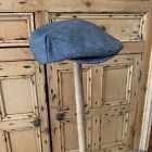 Mens Dorfman Pacific Wool Blend Harringbone Cabby Newsboy Flat Hat Size M