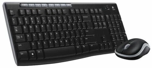 LOGITECH - MK270 Keyboard & Mouse Deskset, Black - Image 1 of 1