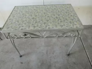 1960's Wrought Iron rectangular table. hand made - Picture 1 of 8