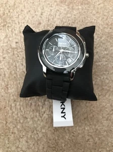 Neue DKNY Damen Blk Acryl Chronograph Uhr. NY8355. billigste auf ebay - Bild 1 von 4