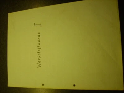 Storia dei materiali I Prof. Dr. W.-W. Maennig ex TFH Berlino modelli di clausura 268 p. - Immagine 1 di 4