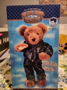 Vintage Blue Ridge Designs Blue Sky Bear Elvis Presley Dances Sings "Teddy Bear" - Picture 1 of 7