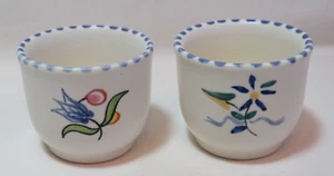 2 Poole Pottery Traditional Ware Hand Painted Egg Cups. - Picture 1 of 4