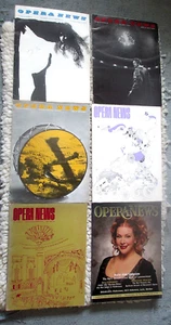 Vintage lot (6) different issues Opera News Magazine 1961 - 1999 - Bild 1 von 1