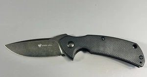 Steel Will Plague Doctor Liner Lock Messer schwarz G-10 Schuppen schwarz D2 Klinge - Bild 1 von 13