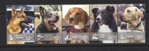 AUSTRALIA 2008 PERROS DE TRABAJO EN TIRA DE 5 SIN MONTAR COMO NUEVOS, sin montar o sin montar - Imagen 1 de 1