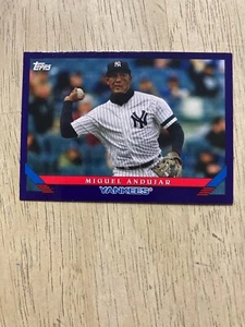 2019 Topps Archives #245 MIGUEL ANDUJAR Viola Parallelo #72/175 - Yankees - Foto 1 di 1