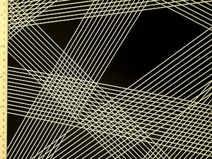 Momentum Textiles Crossing Colors Tuxedo Laser lines Modern Upholstery Fabric - Picture 1 of 1