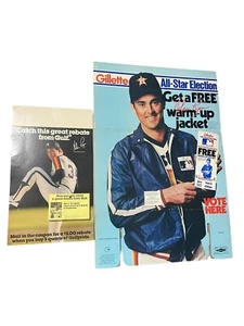 1984 NOLAN RYAN GILLETTE GIANT IM LADEN WERBEDISPLAY FÜR ALL-STAR SPIEL - Bild 1 von 5