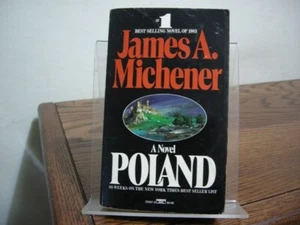 Poland James Michener Signed & Inscribed First Paperback Edition 1984 - Picture 1 of 5