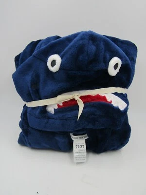 Bata con capucha Pottery Barn Shark Critter pequeña azul marino #9155 Foto 1 de 3
