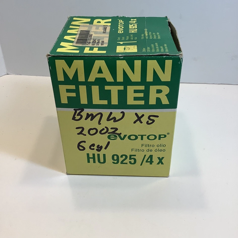 MANN HU 925/4x - Filtro de aceite de motor - BMW 11427512300, 2002 BMW X5 6 cilindros Foto 1 de 4
