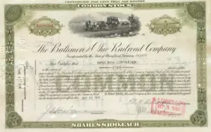 1949 certificado de stock emitido al Banco Suizo - Imagen 1 de 1