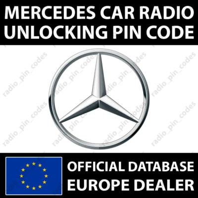 MERCEDES RADIO PIN CODE AUDIO AVUS EUROPA GRAND PRIX MEXICO SOUND TRUCKLINE - Bild 1 von 4