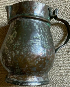 ::BROCCA RAME BAROCCO DEL 1780 FATTA A MANO 18 ALTA 12 LARGA VINTAGE RETRÒ - Foto 1 di 4