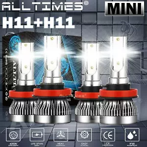 LED Headlight Bulbs High Low Beam White Kit for Chevy Malibu Impala 2006 - 2013 - Picture 1 of 12