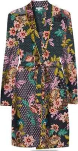 Johnny Was Delfino Short Robe Cotton Modal Jersey Soft Knit Floral Multi M;NWT - Picture 1 of 24