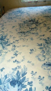 Ralph Lauren Elsa Blue Twin Duvet Cover -100% Cotton-1995-Blue & White - Picture 1 of 5