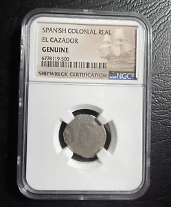 moneta naufragio coloniale spagnola vera El Cazador - Foto 1 di 4